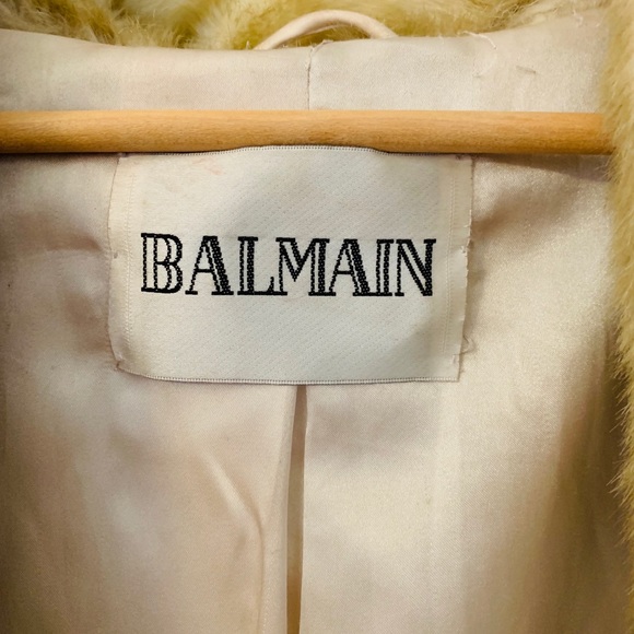 Balmain faux fur hooded coat - Picture 2 of 7